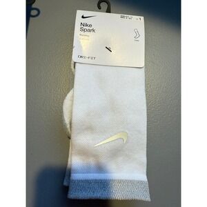 2 pairs Nike Spark Dri Fit Running Crew Socks Women 9.5 11 Men 8 9.5